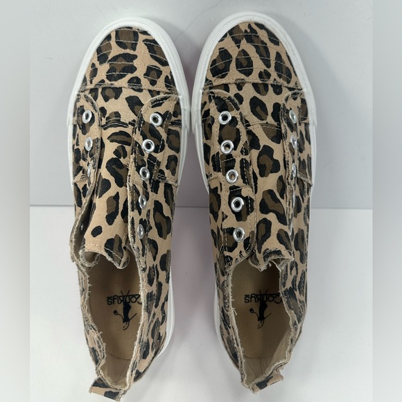 NEW - Corky’s Slip-On Rough Edge Animal Print Canvas Sneakers - Size 9 - Picture 5 of 9